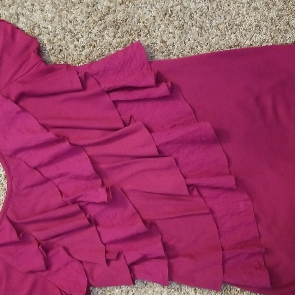 Pink Ruffled Top - Picture 3 of 8